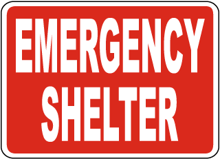 Emergency Shelter Sign