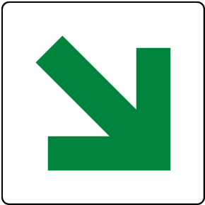 Up/Down Stairway Arrow Sign