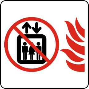 Do Not Use Elevator In Case Of Fire Sign