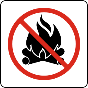 No Campfire Sign
