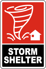 Storm Shelter Sign