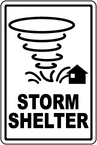 Storm Shelter Sign