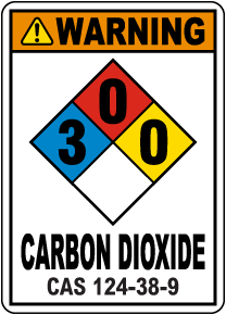 NFPA Warning Carbon Dioxide Sign