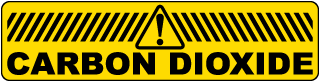 Carbon Dioxide Pipe Label
