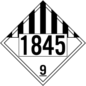 UN # 1845 Hazard Class 9