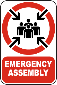 Emergency Assembly Sign