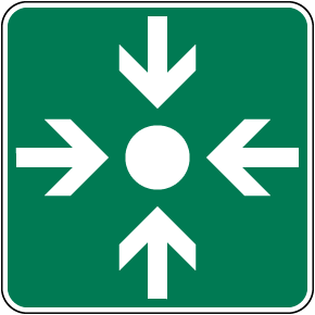 Meeting Point Symbol Sign