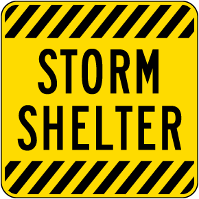 Storm Shelter Sign