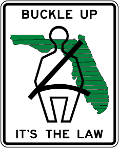 Standard Safety Belt Sign