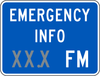 Custom Radio Frequency Information Sign