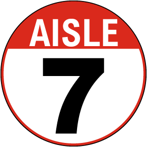 Custom Aisle Floor Sign
