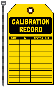 Calibration Record Tag
