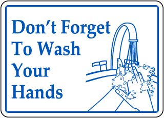 Don't Forget To Wash Your Hands Sticker