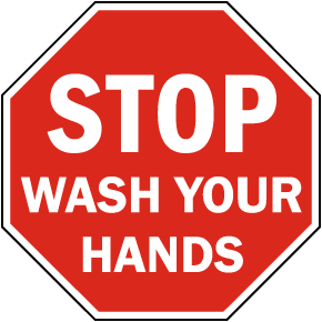 Stop Wash Your Hands Sticker