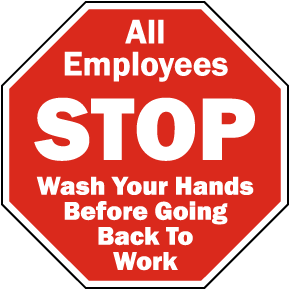 Stop Wash Your Hands Sticker