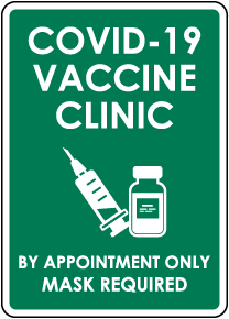 COVID-19 Vaccine Clinic Sign