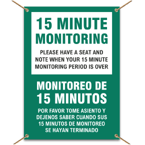 Bilingual 15 Minute Monitoring Banner