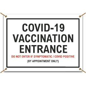 COVID-19 Vaccination Entrance Banner
