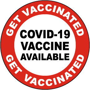 Get Vaccinated COVID-19 Label