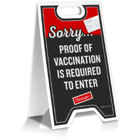 Proof of Vaccination Is Required to Enter Floor Stand