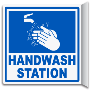 2-Way Handwash Station Sign