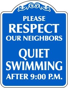 Please Respect Our Neighbors Sign