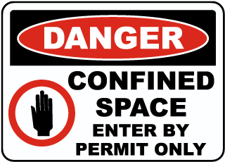 Danger Enter By Permit Only Sign