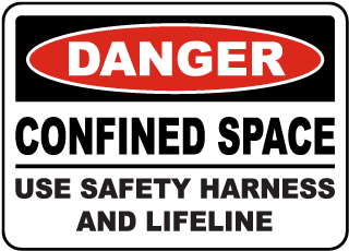 Use Safety Harness and Lifeline Sign