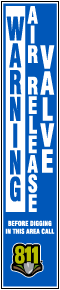 Warning Air Release Valve Label