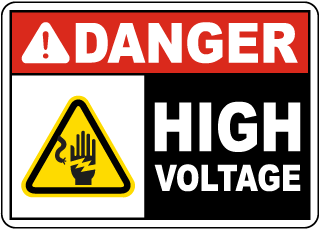 Danger High Voltage Sign
