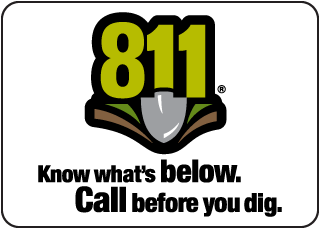811 Know what's below decal