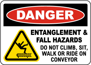 Entanglement and Fall Hazards Sign