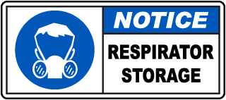 Respirator Storage Label