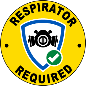 Respirator Required Floor Sign