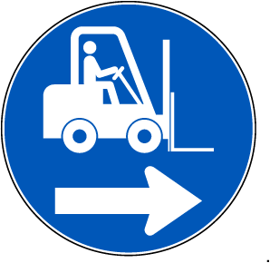 Forklift Floor Sign
