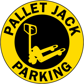 Pallet Jack Parking Floor Sign