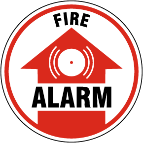 Fire Alarm Floor Sign
