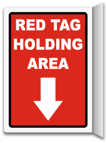 Read Tag Holding Area Sign