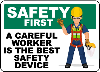 Safety First Always Start With Job Safety Briefing Sign