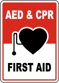 AED & CPR First Aid Sign