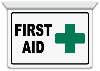 2-Way First Aid Sign