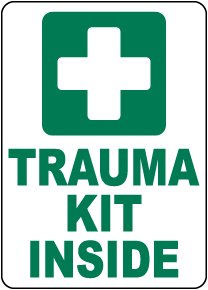 Trauma Kit Inside Sign