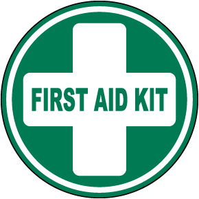 First Aid Kit Floor Sign