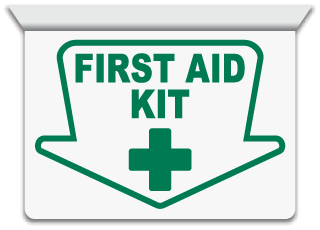2-Way Top First Aid Kit Sign