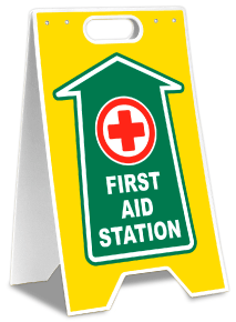 First Aid Station Floor Stand