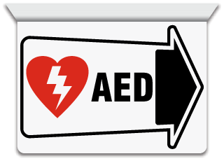 2-Way AED Sign