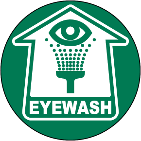 Eye Wash Floor Sign