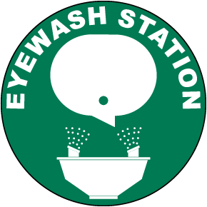 Eye Wash Station Floor Sign