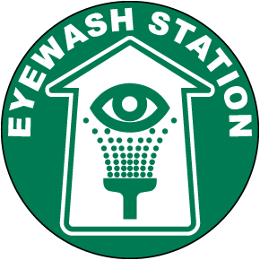 Eye Wash Station Floor Sign