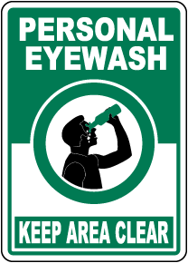 Personal Eyewash Sign